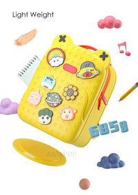 Fashion DIY Cartoon School Bags for Kids Boys Waterproof Children School Backpacks for Girls Kindergarten Kawaii Book Bag Gift