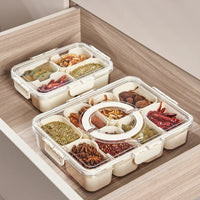 Multi-Grid Kitchen Spice Storage Box Sealed