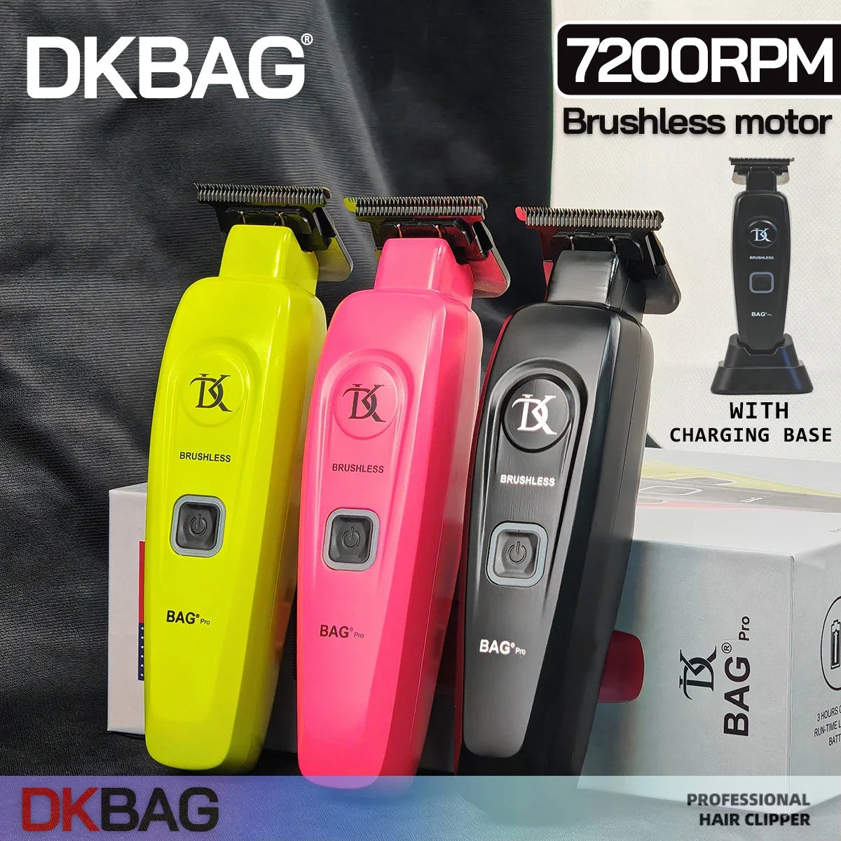 BRDCLIP DK-078 Brushless Hair Trimmer for Men Barber