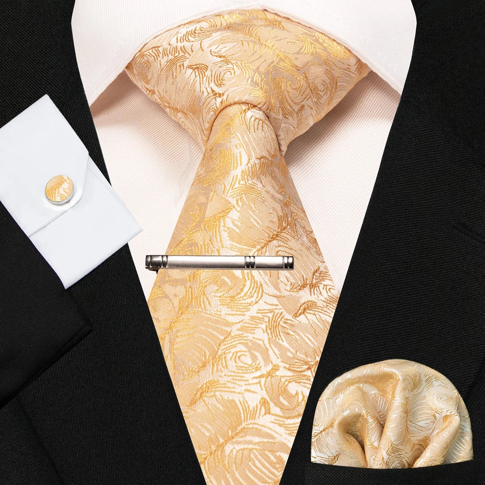 8cm Silk Men’s Tie Set with Pocket Square