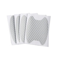 4Pcs Car Door Handle Protective Film Carbon Fiber Stickers