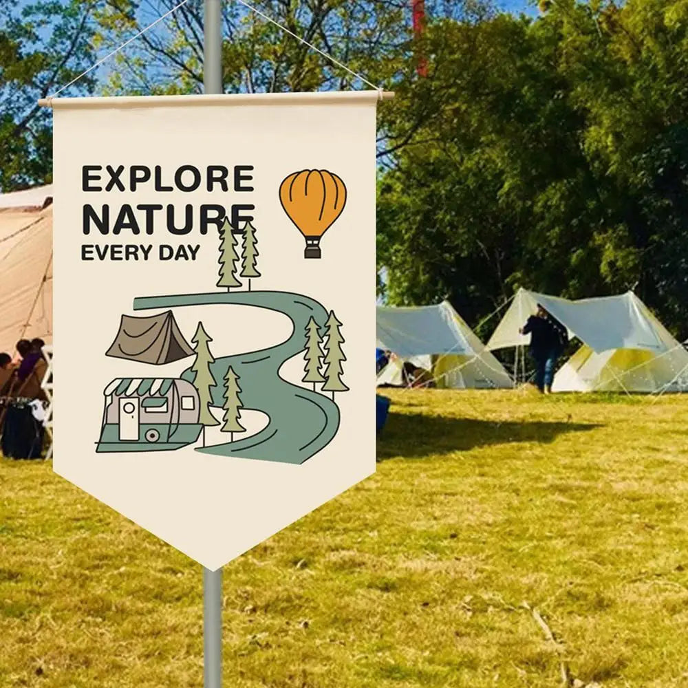 Outdoor Camping Garden Flag – Decorative Yard Banner