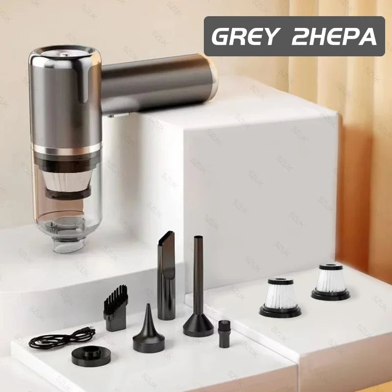 SZUK 148000Pa Car Vacuum CIeaner Powerful Wireless Handheld Cleaning Machine Mini Blower Portable Vacuum Cleaner for Car Home