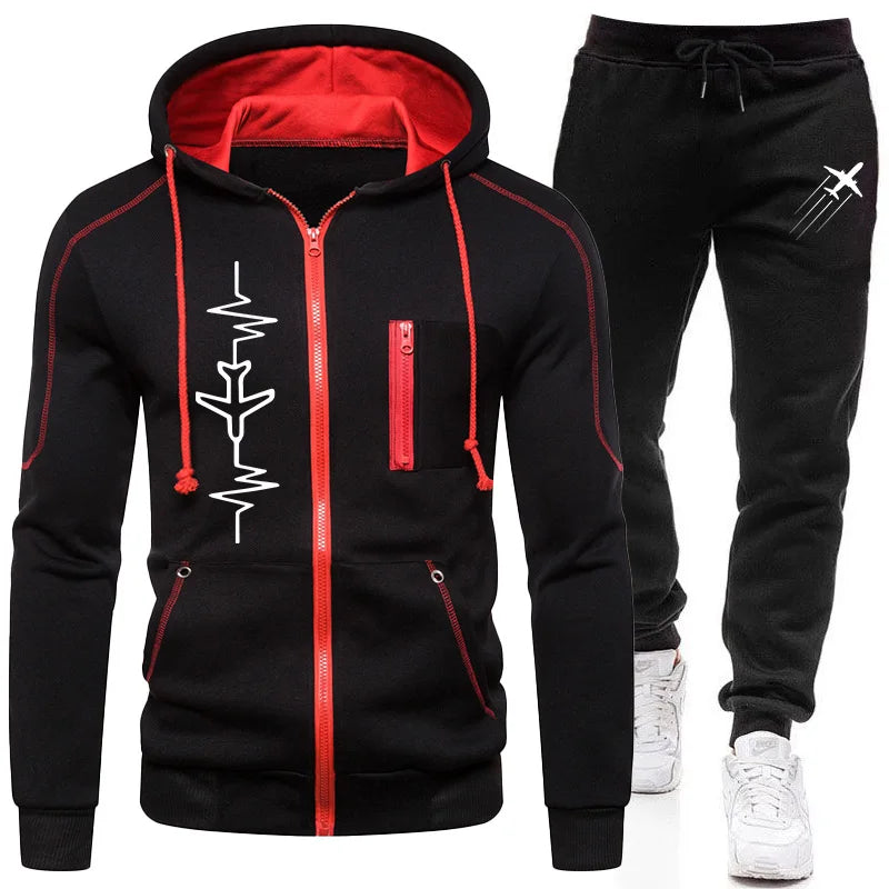 Autumn Winter Tracksuit – Hoodie & Jogger Pants Set