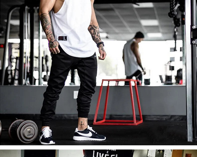 Men’s Gym Bodybuilding Tank Top Cotton Vest