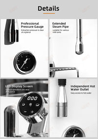 GZZT CM6005 Commercial Espresso Machine 3100W 220V