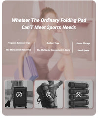 Eco-Friendly Foldable Yoga Mat for Travel & Fitness