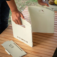 Foldable Gas Stove Windshield for Camping & BBQ