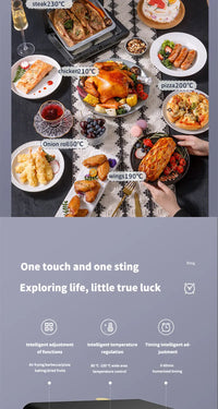 10L Large Electric Air Fryer Oven Oil-Free