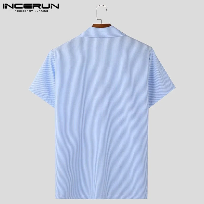 Men’s Striped Two-Piece Set