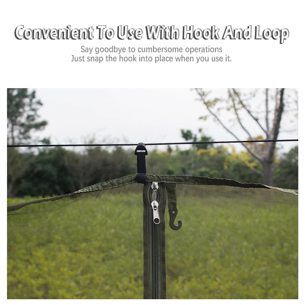 Outdoor Hammock Mosquito Net Silky Tent for 2-Person Bed