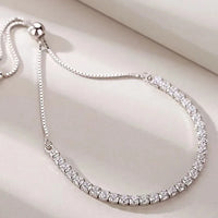 Popular Inlaid Zircon Combination Chain 925 Sterling Silver Bracelet New Ladies Jewelry Birthday Party Gift Fashion Jewelry