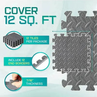 8/16pcs Foam Fitness Non-Slip Floor Mat Tiles