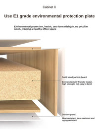 Modern Multi-Functional Dressing Table with Stool