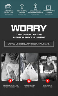 Leather Car Seat Storage Bag – Organizer & Garbage Holder