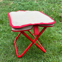 Portable folding stool, foldable hand-held camping stool, special folding stool for camping and fishing outdoors