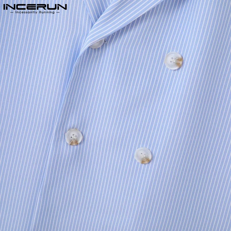 Men’s Striped Two-Piece Set