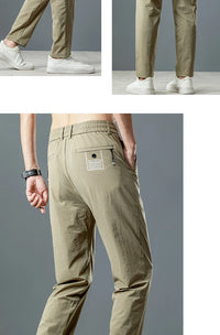 Men’s Ice Silk Stretch Business Casual Pants