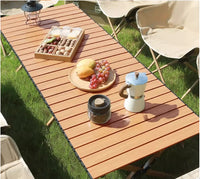 Camping Folding Table Portable Parasol Table