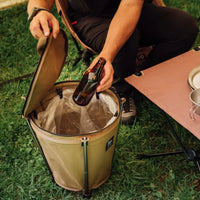 Outdoor Camping Trash Can, Foldable Storage, Round Bucket, Water Bucket, Self Driving Camping Cleaning, Portable Vehicle