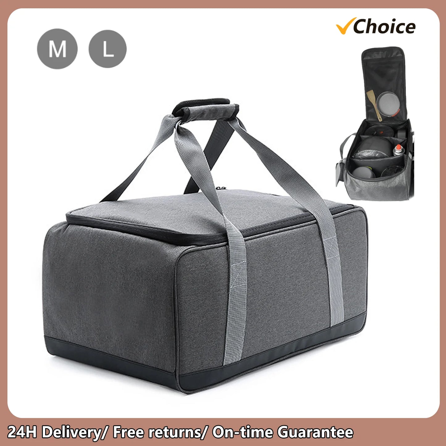 Camping Cookware Bag Portable Cooking Storage Tote