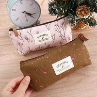 School Supplies Kawaii Fabric Student Makeup Bag Cosmetic Bag Pencil Bag Zipper Pouch Pencil Case Pen Bags