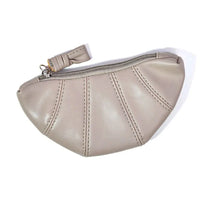 French Croissant Zipper Wallet & Makeup Handbag