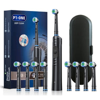 Rechargeable Rotary Electric Toothbrush – 8 Brush Heads