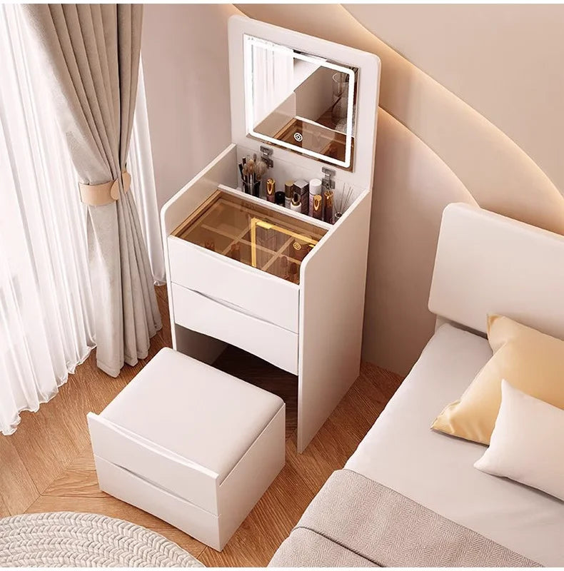 Modern Multi-Functional Dressing Table with Stool
