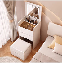 Modern Multi-Functional Dressing Table with Stool