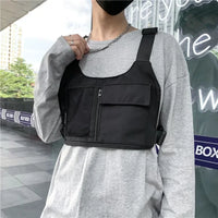Unisex Hip-Hop Chest Rig Bag – Tactical Streetwear Vest