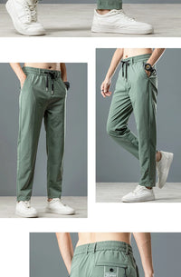 Men’s Ice Silk Stretch Business Casual Pants