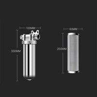 Pre-filter household well water whole house household water purifier 304 stainless steel high flow backwashing water filter