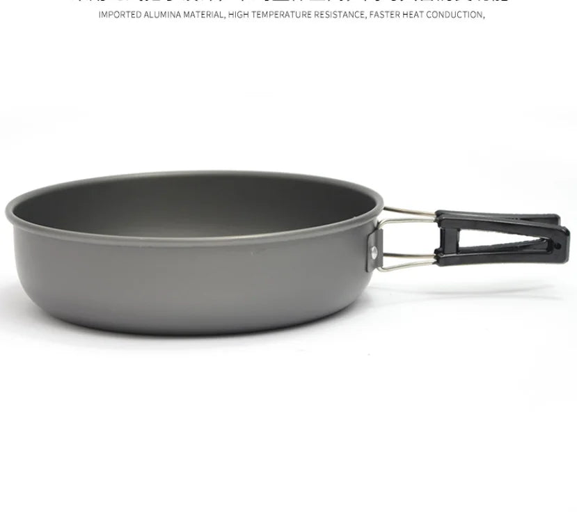 Camping Cookware Set Portable Pot & Pan for 1–7 Persons