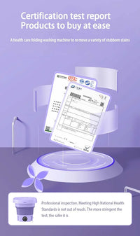8L Portable Folding Mini Washing Machine