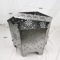 Camping Firewood Stove Portable Outdoor Campfire Table