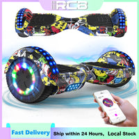 RCB Hoverboard, 6.5 Inch Two Wheel Hoverboard with Bluetooth Speaker with LED Light, Hoverboard Great Gift for Kids and Adults