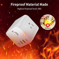 The power socket for Christmas gifts is practical, economical and easy to carry. The product contains 4 side power output termin