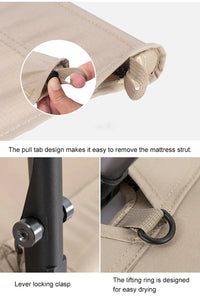 Camping Cot Folding Bed Lightweight & Tear-Resistant