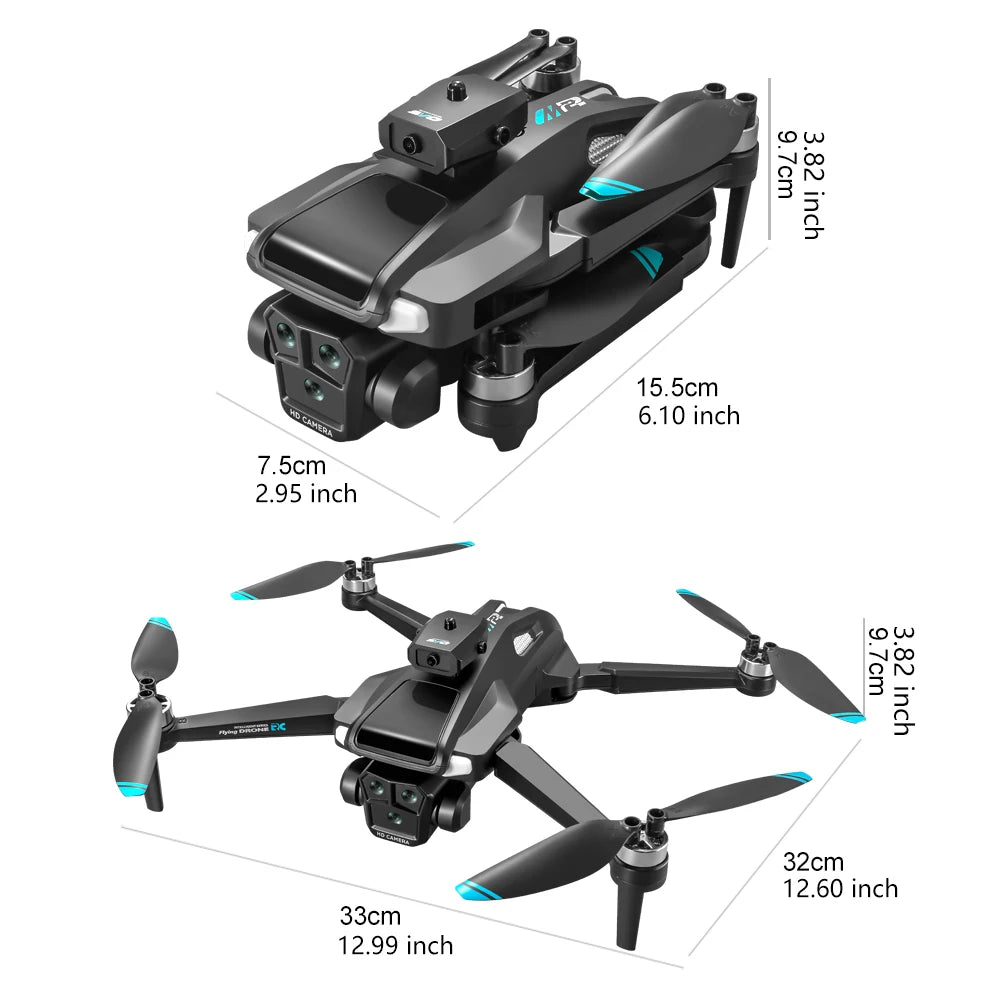 4K Dual Camera Drone – Brushless Motor w/ Screen Remote