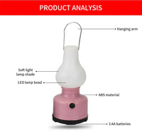 Portable Camping Lights Waterproof Outdoor Camp Lamp 2 Lighting Modes Tent Lamp for Hiking Climbing Yard