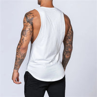 Men’s Cotton Gym Tank Top – Sleeveless Fitness Muscle Vest