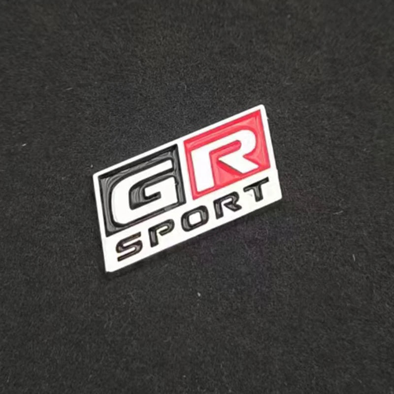 3D GR Sport Steering Wheel Metal Logo Badge Sticker