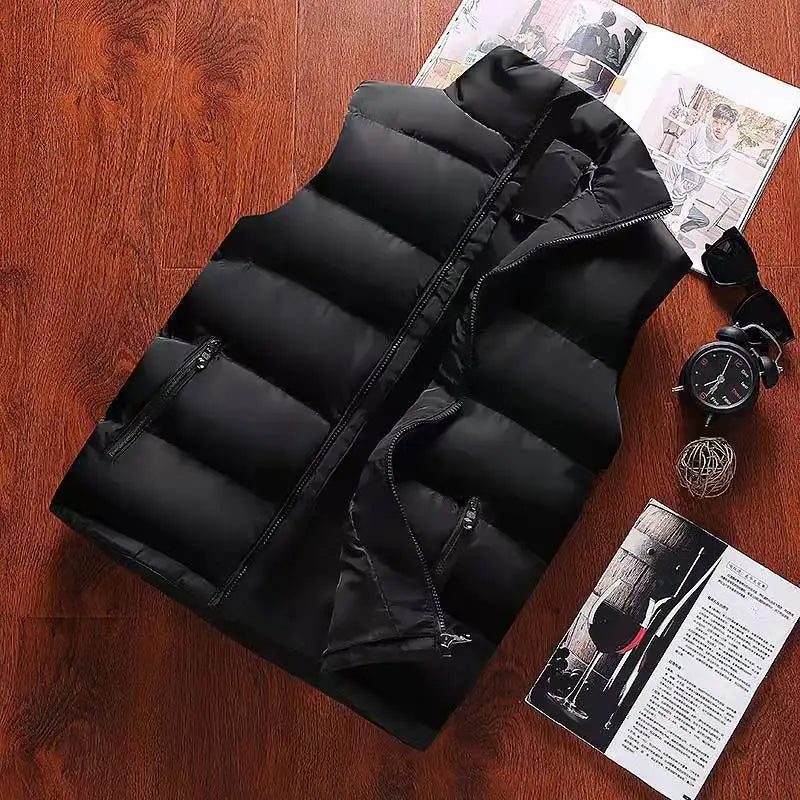 Men’s Winter Warm Vest Jacket – Waterproof Sleeveless Coat