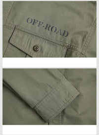 Men’s Outdoor Cotton Work Shirt – Multi-Pocket Safari Style