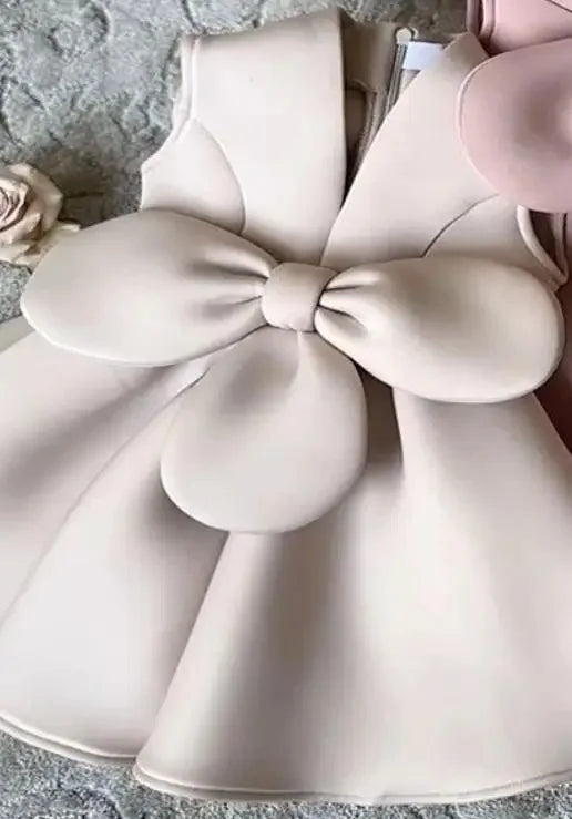 Summer Sleeveless Ball Gown Children Host Piano Performance Birthday Party Flower Girl Dresses A4080 Para Niñas Ropa Para Niña