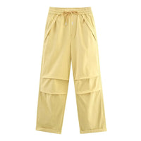 Women’s Straight-Leg Cargo Pants – Casual Outdoor Workwear