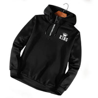 Men’s Half-Zip Casual Sweatshirt & Hoodie Set