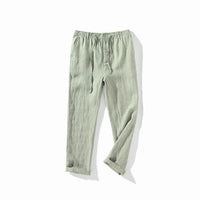 Men’s Linen Dress Pants Casual Loose Summer Trousers
