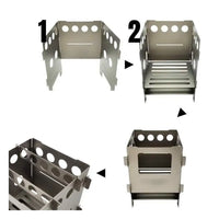 Portable Camping Fire Pit & Outdoor Grill Stove Burner